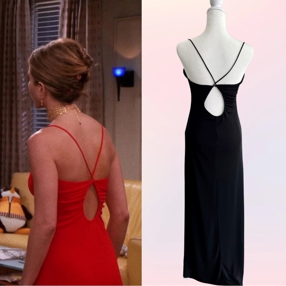 Vintage Alternate Color Keyhole Formal Dress ASO Rachel Green on Friends - Picture 3 of 13